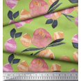 thumbnail image 2 of Soimoi Cotton Duck Fabric Flower & Leaves Watercolor Print Fabric by Yard 42 Inch Wide, 2 of 3
