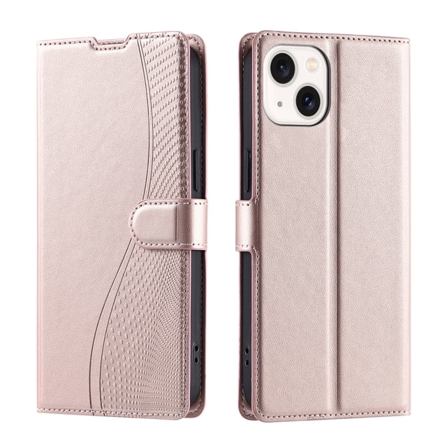 iPhone 13 Case,Wallet Pu Leather Flip Cover Card Holder Magnetic Stand