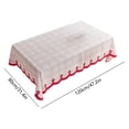 thumbnail image 3 of Rectangular Tablecloth,Spring Summer Tablecloth,Valentine’s Day Easter Christmas Decor,Farmhouse Check Cotton Tablecloth,Indoor Outdoor Dining Table Cover,Multipurpose Tablecloth, 3 of 6