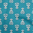 thumbnail image 1 of oneOone Velvet Sky Blue Fabric Block Craft Projects Decor Fabric Printed By The Yard 58 Inch Wide-LW, 1 of 5