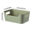 thumbnail image 3 of pstuiky Storage Box Kitchen Organizer & Pantry Bin for Snacks, Utensils & Spices Reusable Plastic Container with Handle, Beige, 3 of 6