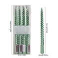 thumbnail image 3 of Fiudx 4-Piece Set of Long Pole Threaded Wax Candles for Romantic Wedding & Restaurant Plating Decor | 25Cm Dripless Taper Candles In Assorted Colors, 3 of 6