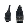 thumbnail image 4 of Eaton Tripp Lite Series Universal Reversible USB 2.0 Cable (Reversible A to 5Pin Mini B M/M), 6 ft. (1.83 m) - USB cable - mini-USB Type B (M) to USB (M) - USB 2.0 - 6 ft - molded - black, 4 of 4