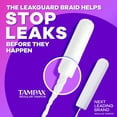 thumbnail image 2 of Tampax Radiant Tampons Multipack, with LeakGuard Braid, Regular/Super Absorbency, Unscented, 2 of 9
