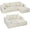 Cream White, variant on HOMCOM Modular Sectional Sofa, L Shaped Couch with Deep Seat, Cream White
