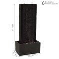 thumbnail image 3 of Sunnydaze 31"H Electric Polyresin Rippling Tower Column Outdoor Water Fountain with Lights, 3 of 6