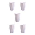 thumbnail image 2 of ZheElen PP Office And Home Waste Bin - 6L Capacity Easy Access Kitchen Large Capacity Kitchen Bedroom White S 5Set, 2 of 6