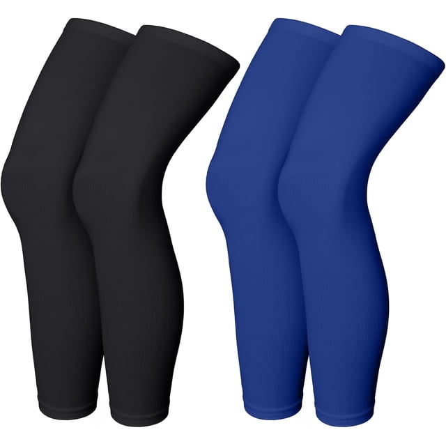 Manchon de Compression pour Jambe, Manchons de Jambe Pleine Longueur, Sports, Cyclisme, Manchons de Jambe pour Hommes Femmes, Course, Basketball