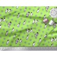 thumbnail image 3 of Soimoi Poly Georgette Fabric Dot & Penguin Ocean Print Fabric by Yard 52 Inch Wide, 3 of 3