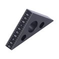 thumbnail image 2 of Règle d'Angle Carrée 45 Degrés, Épaisseur 15mm Règle en Alliage d'Aluminium pour Menuiserie Outils de Menuiserie, 2 of 8