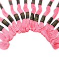 thumbnail image 5 of 25 Pcs Cotton Sewing Pink Thread Needlepoint Stitch Embroidery Cross Floss Skein, 5 of 5