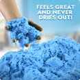 thumbnail image 3 of NATIONAL GEOGRAPHIC Play Sand - 24 LB Bulk Sand Kit with 6 Castle Molds (Blue) - A Fun Sensory Activity, 3 of 5