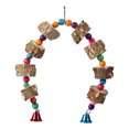 thumbnail image 2 of Swing Bird Toy,  Toy, Hanging Wooden Toy Safe Bite Chewing Toy Easy To Install Pets Animals for Parrots Birds, 2 of 8
