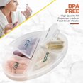 thumbnail image 2 of MEDca Stackable Weekly Pill Organizer – 7-Compartment Dispenser, Plastic, 2 of 9
