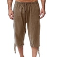thumbnail image 1 of SHIXIAOO Men's Spring and Summer Sweatpants Jogging Pants Loose Casual Beach Capri Pants, 1 of 4