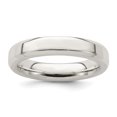 thumbnail image 1 of 925 Sterling Silver 4mm Bevel Edge Size 11 Band Ring, 1 of 2