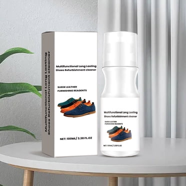 Ftwytp Multi-purpose Shoe Cleanser 100ml, Cleans Decontaminates Sneakers, Portable, Sponge Head, Restores Color, For Suede Synthetic Leather