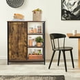 thumbnail image 3 of Costway Storage Cabinet Multipurpose Freestanding Cupboard w/3 Open Shelf & Door, 3 of 10