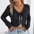 thumbnail image 2 of Woman with in Cardigans Denim Cardigan Long Loose Cardigan Fall Clothes for Women Work Leopard Kimono Summer Cardigan for Women Versatile Cardigan Big Knit Cardigan for Women Lime Cardigans for Women, 2 of 4