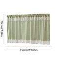 thumbnail image 3 of CQCYD Checkered Curtain Partition Valance, Cottage Layout Window Valance, Polyester Rod Pocket Valance for Kitchen Living Room, Decorative Curtain for Doorway Bedroom, Privacy Curtain for Home, 3 of 6