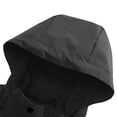 thumbnail image 4 of PEONAVET Mens Jacket Men's Outdoor Windproof And Waterproof Long Sleeved Hooded Workwear Jacket Jacket, 4 of 8