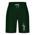 thumbnail image 4 of Diufon Men's Athletic Shorts Drawstring Waisted Outdoor Sport Shorts Spring Summer Hiking Shorts with Pockets, 4 of 4