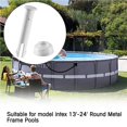 thumbnail image 3 of Langgg Plastic Pool Joint and Rubber Seals Metal Frame Pools Replacement Parts white 2.36 inch 12 pcs, 3 of 6