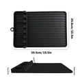thumbnail image 3 of TopLLC Kitchen Accessories,Home And Kitchen, Silica Gel Frying Pan Tool Mat Large Silica Gel Spatula Mat With Drip Pad Grill Utensil For Kitchen Cooking And Countertops Accessories For utensil pad, 3 of 7