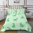thumbnail image 1 of Erosebridal Safari Cheetah Coverlet Set Queen, Woodland Animal Bedding Set, Green Room Decor 3 Pieces, 1 of 5