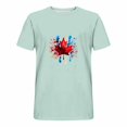 thumbnail image 3 of Styesk T-Shirts pour Homme Imprimé Col Rond Mode Décontractée Manches Courtes Blouses, 3 of 5