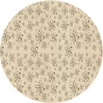 thumbnail image 1 of Ahgly Company Tapis Rond Lavable en Machine Intérieur Transitionnel Pérun Brun, 7 Pieds Rond, 1 of 7
