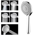 thumbnail image 2 of Shower Heads High Pressure with Handheld Spray 5 Functions Shower Head with Handheld, High Pressure Shower Head Set with Hose Adjastable Bracket Rubber Washers, 2 of 9