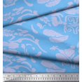 thumbnail image 2 of Soimoi Poly Georgette Fabric Flower Artistic Print Fabric by The Yard 52 Inch Wide, 2 of 3
