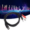 thumbnail image 4 of DIN To 3.5mm 2  Cable, Big DIN Sound Cord Tight Connection Clear Signal 5.9ft Portable  For Subwoofer For, 4 of 8