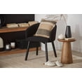 thumbnail image 2 of Bouclair Black Fabric and Wood Dining Chair, 2 of 7