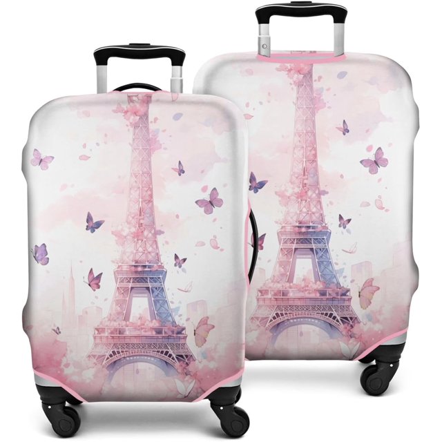 Travel Luggage Cover Suitcase Protector Fits 18-32 Inch Luggage Wheel Covers Patterned Travel Related Items Flower Luggage Protector Elastic Luggage Anti-scratch Suitcase Cover L
