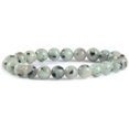 thumbnail image 1 of Bracelet Extensible Unisexe en Perles Rondes de 8 mm en Jaspe Kiwi Naturel, 1 of 2