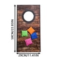thumbnail image 2 of BotaniNest Solid Wood Vintage Cornhole Game Set One 22.8, 2 of 6