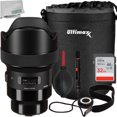 thumbnail image 1 of Ultimaxx Essential Sigma 14mm f/1.8 Objectif (L-Mount) Ensemble - Comprend : Carte Mémoire Ultra 32 Go, Pochette d'Objectif Résistante à l'Eau, Gardien de Capuchon d'Objectif Universel et Plus (Ensemble de 9 Pcs), 1 of 9