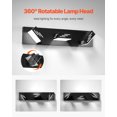 thumbnail image 4 of VEVOR 3-Light LED Modern Bathroom Vanity Light Fixtures 19.69-Inch Wall Light Fixtures, 4 of 9
