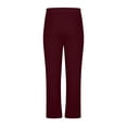 thumbnail image 4 of LIBRCLO Sweatpants Men Baggy Joggers Straight Leg Sweat Pants Mens Sweatpants Open Bottom, Wine L, 4 of 5