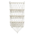 thumbnail image 2 of Luzkey Stuffed Animal Hammock Stuffed Toy Net Toy Storage Boho Macrame Three Layers Hanging Storage Net Organizer Holder for Bedroom Beige, 2 of 7