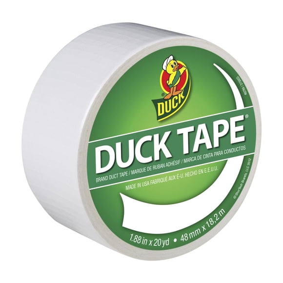 Ruban adhésif de marque Color Duck Tape - Blanc, 4,8 cm x 18,3 m