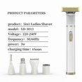 thumbnail image 5 of Compatible 5 in 1 Women Bikini Trimmer Electric Razor Body Hair Trimmer Face Shavers Electric Shaving Body Groomers Kit_Perfect Gift, 5 of 5