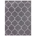thumbnail image 1 of Tapis de Zone à Treillis Marocain 7 x 9 Pieds, Gris, 1 of 1