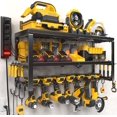 thumbnail image 1 of Power Tool Organizer Min Fast Assembly Slots Layer Heavy Duty Metal & Max lb load Cordless Power Dill Holder in Garage/Workshop/Pegboard/Shed, 1 of 8