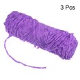 thumbnail image 3 of Unique Bargains Fil Chenille en Velours de Polyester, Violet Pâle, 3 Écheveaux, 3 of 7