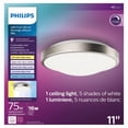thumbnail image 4 of Plafonnier Philips Dimmable LED 11" 75W Plafonnier 5 couleurs changeantes, 4 of 5