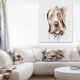 thumbnail image 1 of Cute Dog Portrait Watercolor - Oversized Animal Wall Art, 1 of 3