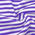 thumbnail image 4 of Peignoir Femme à Fermeture Éclair devant, Manches Longues, Rayé, Robe de Chambre Zippée Courte avec Poches, Violet, m, 4 of 5
